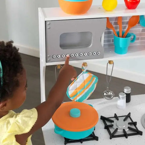 Kidkraft All Time Play Kitchen With Accessories - www.toybox.ae