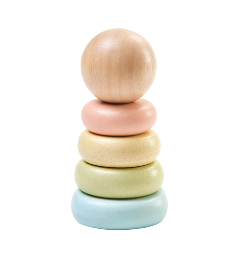 Plantoys Wooden First Stacking Ring - www.toybox.ae