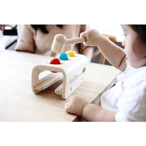 Plantoys Wooden Hammer Balls - www.toybox.ae