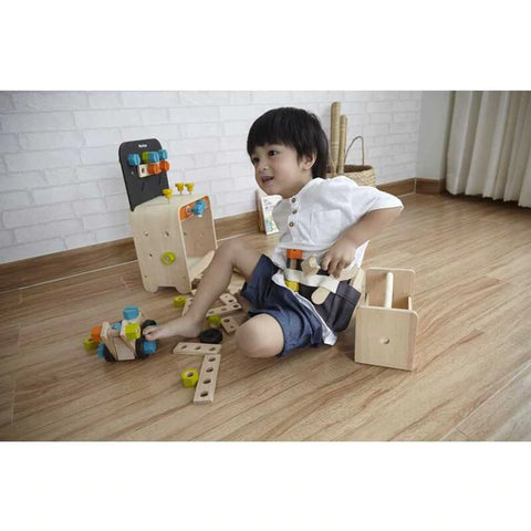 Plantoys Wooden Construction Set - www.toybox.ae