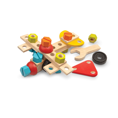 Plantoys Wooden Construction Set - www.toybox.ae