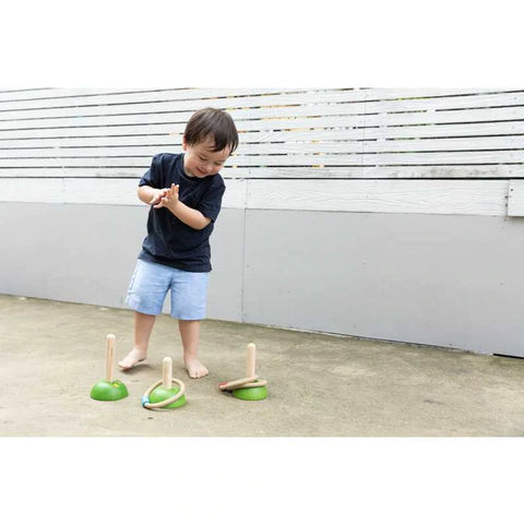 Plantoys Wooden Meadow Ring Toss - www.toybox.ae