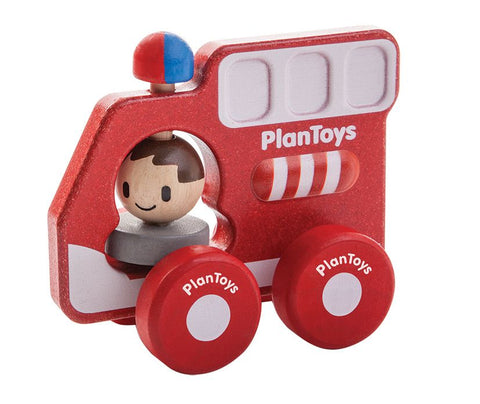 Plantoys Wooden Fire Truck