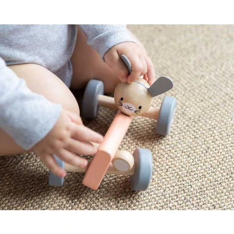 Plantoys Wooden Chicken Racing Car - www.toybox.ae