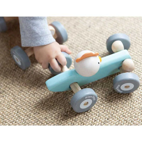 Plantoys Wooden Chicken Racing Car - www.toybox.ae
