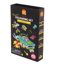 Neon Colouring Set - Road Stars - www.toybox.ae