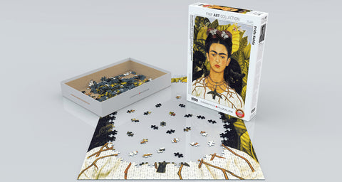 EuroGraphics Self-Portrait W/Thorn Necklace & Hummingbird By Frida Kahlo 1000 Pieces Puzzle - www.toybox.ae
