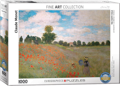 EuroGraphics The Poppy Field By Claude Monet 1000 Pieces Puzzle - www.toybox.ae