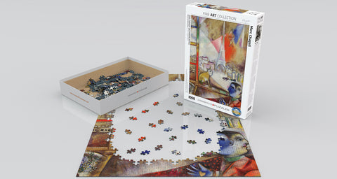 EuroGraphics Paris through the Window (Detail) 1000 Pieces Puzzle - www.toybox.ae