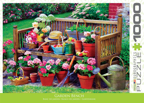 Eurographics Garden Bench - 1000 Pcs Puzzle - www.toybox.ae