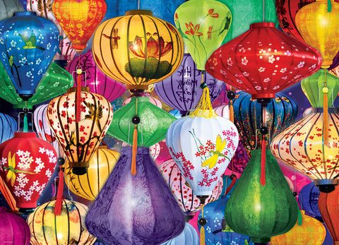 EuroGraphics Asian Lanterns 1000 Pieces Puzzle - www.toybox.ae