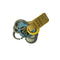 Bioplastic Tiny Teether Ring Chain - Cat (Blue) - www.toybox.ae