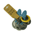 Bioplastic Tiny Teether Ring Chain - Rabbit (Blue) - www.toybox.ae