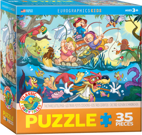 EuroGraphics The Three Little Pigs 35 Pieces Puzzle - www.toybox.ae