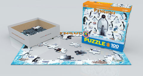 EuroGraphics Penguins 100 Pieces Puzzle - www.toybox.ae