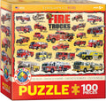 EuroGraphics Fire Trucks 100 Pieces Puzzle - www.toybox.ae