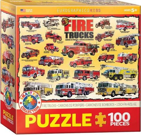 EuroGraphics Fire Trucks 100 Pieces Puzzle - www.toybox.ae
