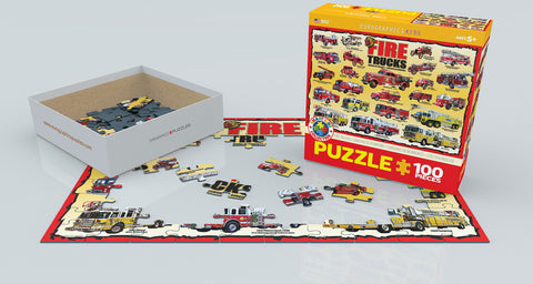 EuroGraphics Fire Trucks 100 Pieces Puzzle - www.toybox.ae
