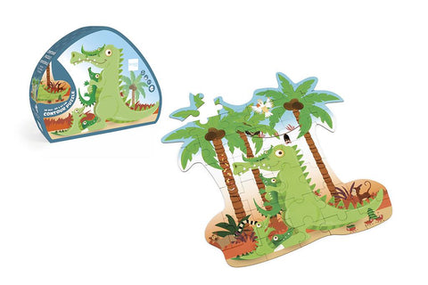 Crocodile Contour Puzzle 36Pcs - Scratch Europe - www.toybox.ae