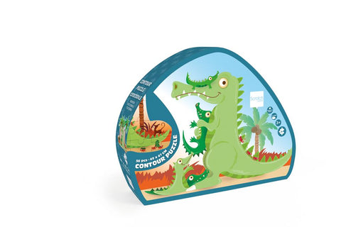 Crocodile Contour Puzzle 36Pcs - Scratch Europe - www.toybox.ae