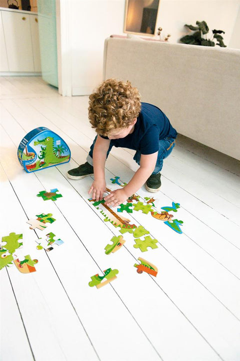 Crocodile Contour Puzzle 36Pcs - Scratch Europe - www.toybox.ae
