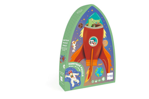 Space Contour Puzzle 60 Pcs - www.toybox.ae