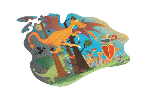 Dragon Contour Puzzle 61 Pcs - Scratch Europe - www.toybox.ae