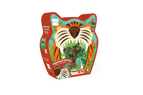 Tiger Contour Puzzle - 58Pcs - www.toybox.ae