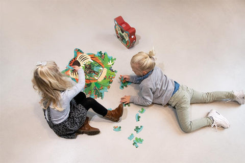 Tiger Contour Puzzle - 58Pcs - www.toybox.ae