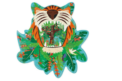 Tiger Contour Puzzle - 58Pcs - www.toybox.ae