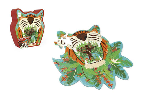 Tiger Contour Puzzle - 58Pcs - www.toybox.ae