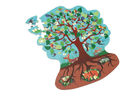 Bird Tree Contour Puzzle 59Pcs - www.toybox.ae