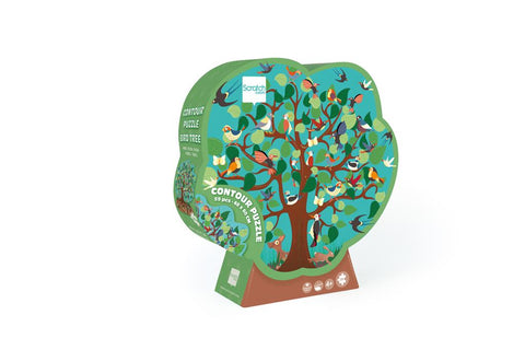 Bird Tree Contour Puzzle 59Pcs - www.toybox.ae