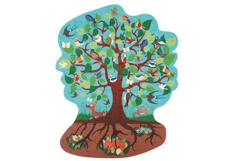 Bird Tree Contour Puzzle 59Pcs - www.toybox.ae