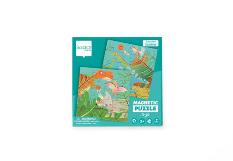 Magnetic Puzzle Book To Go Dinosaurs - www.toybox.ae