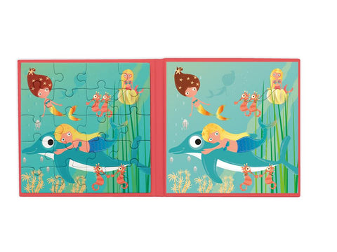 Magnetic Puzzle Book To Go Mermaids - www.toybox.ae