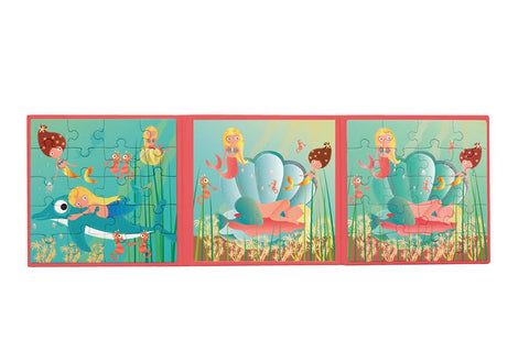 Magnetic Puzzle Book To Go Mermaids - www.toybox.ae