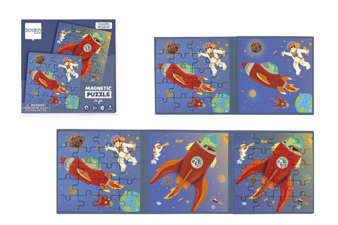 Magnetic Puzzle Book To Go Space - www.toybox.ae