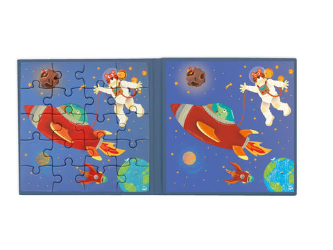 Magnetic Puzzle Book To Go Space - www.toybox.ae