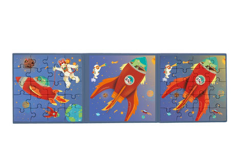 Magnetic Puzzle Book To Go Space - www.toybox.ae