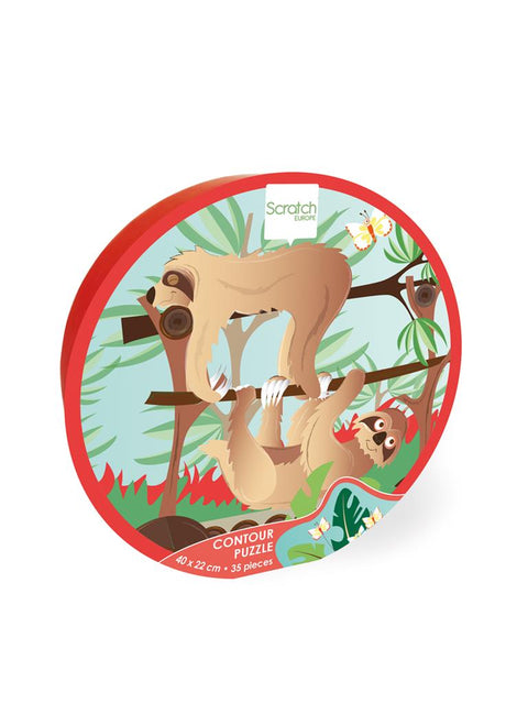 Sloth Contour Puzzle - 35Pcs - www.toybox.ae