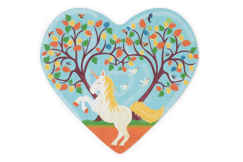 Heart With Unicorn Contour Puzzle - 30Pcs - www.toybox.ae