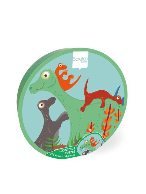 Dino Contour Puzzle - 30Pcs - www.toybox.ae