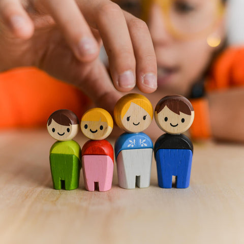 Plantoys Wooden Family ii (European) - www.toybox.ae