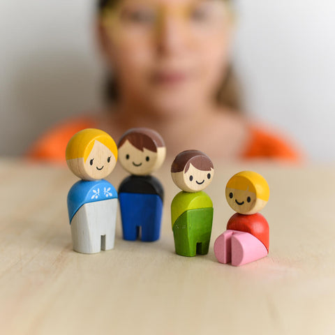 Plantoys Wooden Family ii (European) - www.toybox.ae