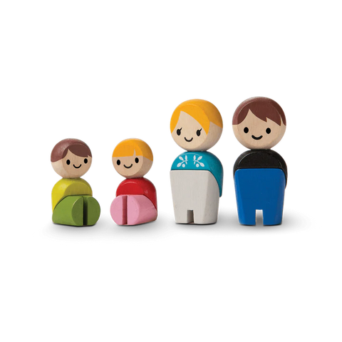 Plantoys Wooden Family ii (European) - www.toybox.ae