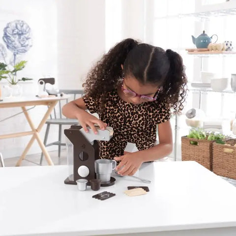 Kidkraft Coffee Set - Espresso - www.toybox.ae