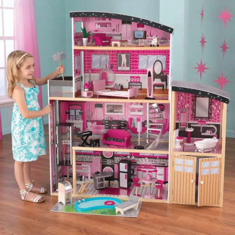 Kidkraft Sparkle Mansion Dollhouse - www.toybox.ae