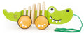 Hape Walk-A-Long-Crocodile/FSC - www.toybox.ae