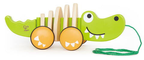 Hape Walk-A-Long-Crocodile/FSC - www.toybox.ae